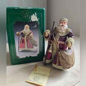 Fabriche KSA Collectibles Santa Figurine Christmas Decor Vintage Traditional